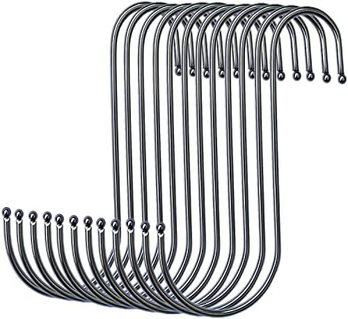 Stainless Steel S Hooks 12 Pack 6 Inch Rusted Proof