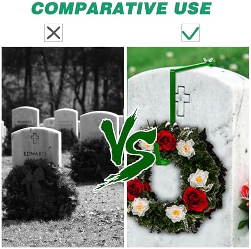 Adjustable Wreath Stands for Cemetery 2 Pack