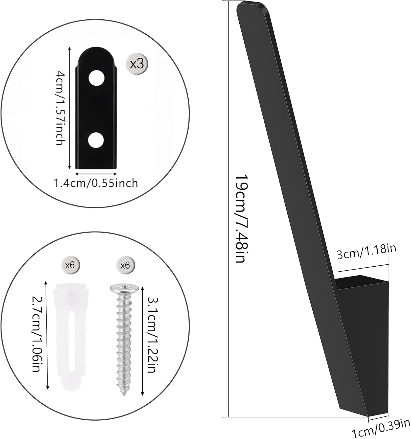 5 Pack Metal Hat Racks for Baseball Caps - Wall Mounted Storage Organizer