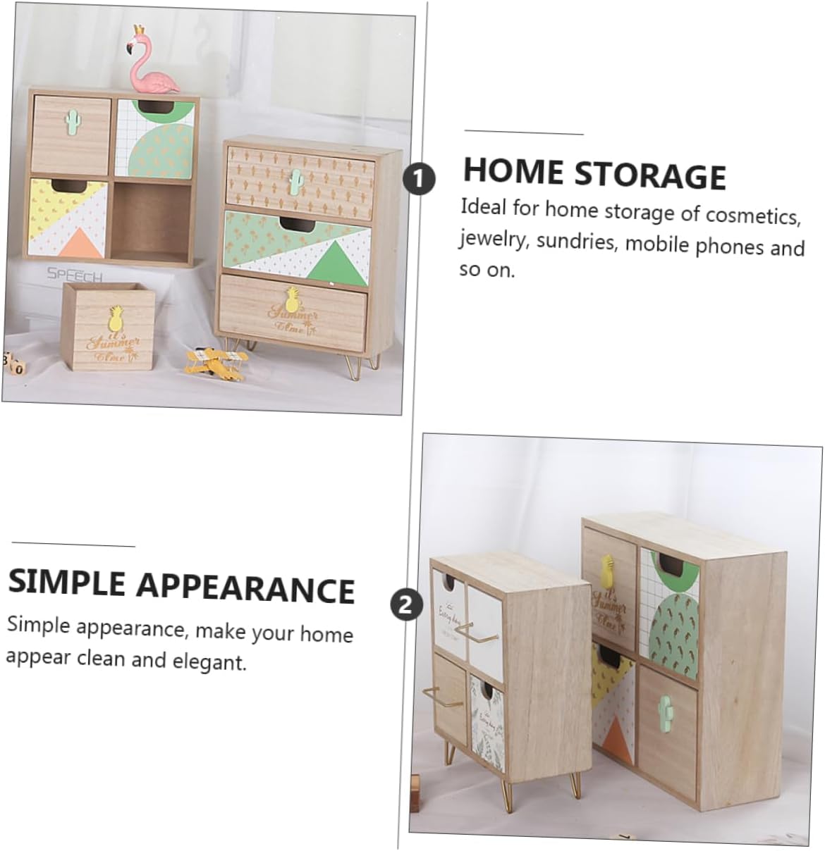 Didiseaon Creative Storage Box for Jewelry Cosmetics and Phones Space Saver