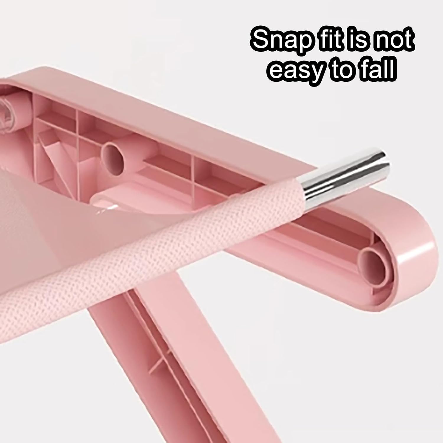 4-Tiers Simple Shoe Rack with Non-Woven Fabric Pink