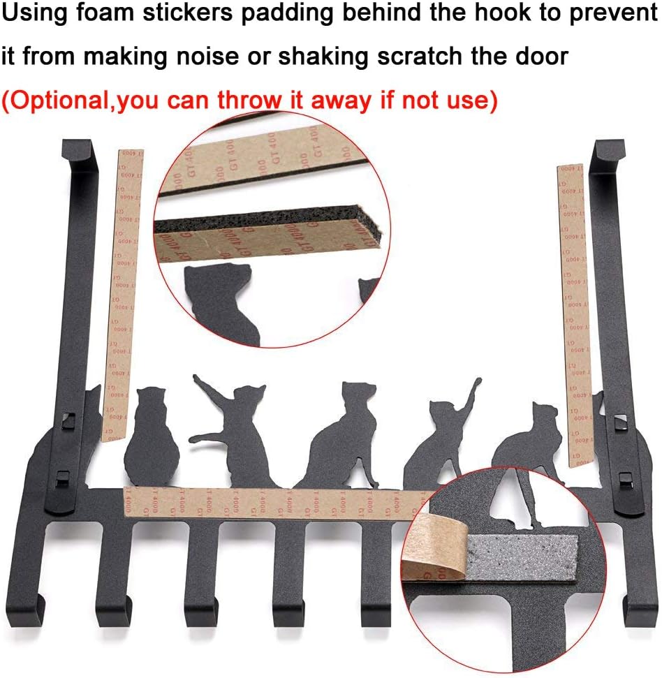 Wintek Over the Door Hook Hanger with 8 Hooks