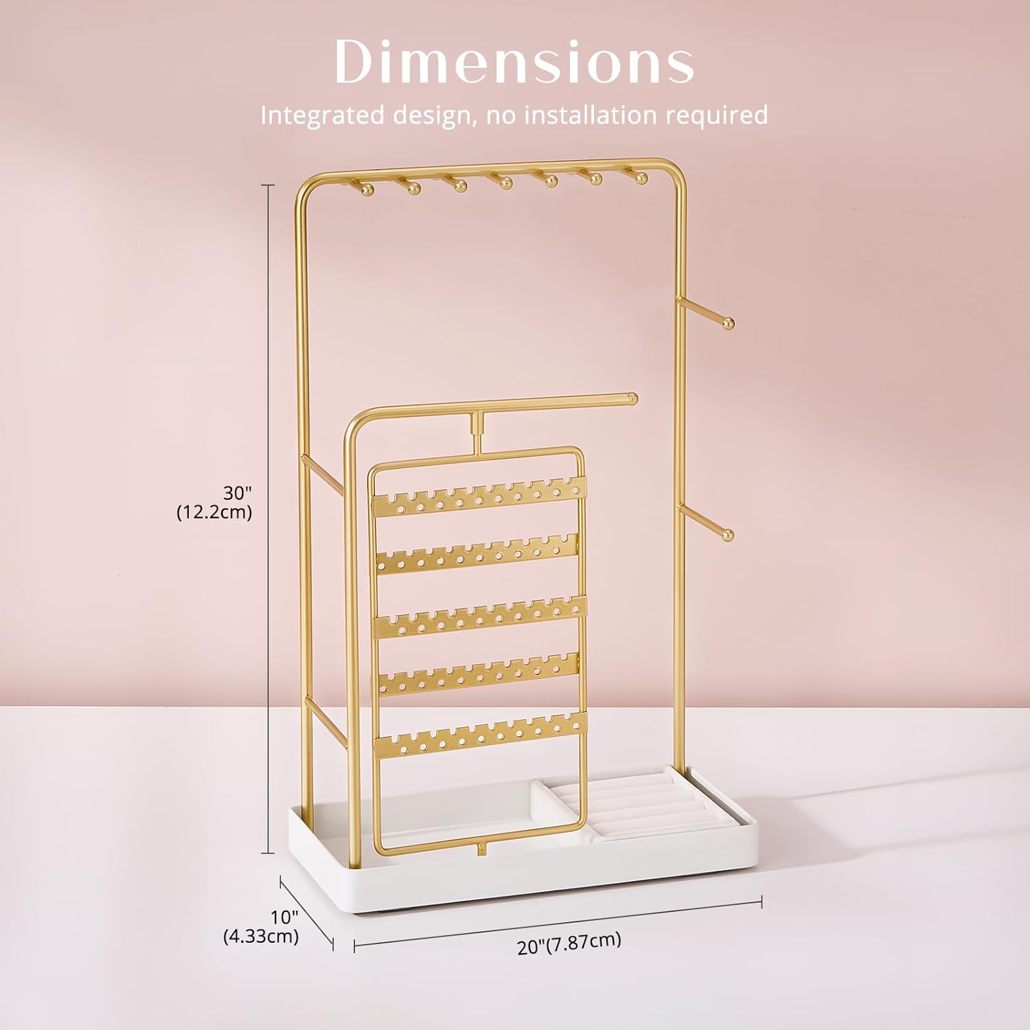 ProCase Gold Jewelry Display Stand Holder