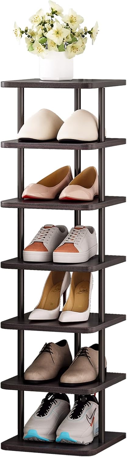 SORCEDAS 7 Tier Vertical Shoe Rack Organizer