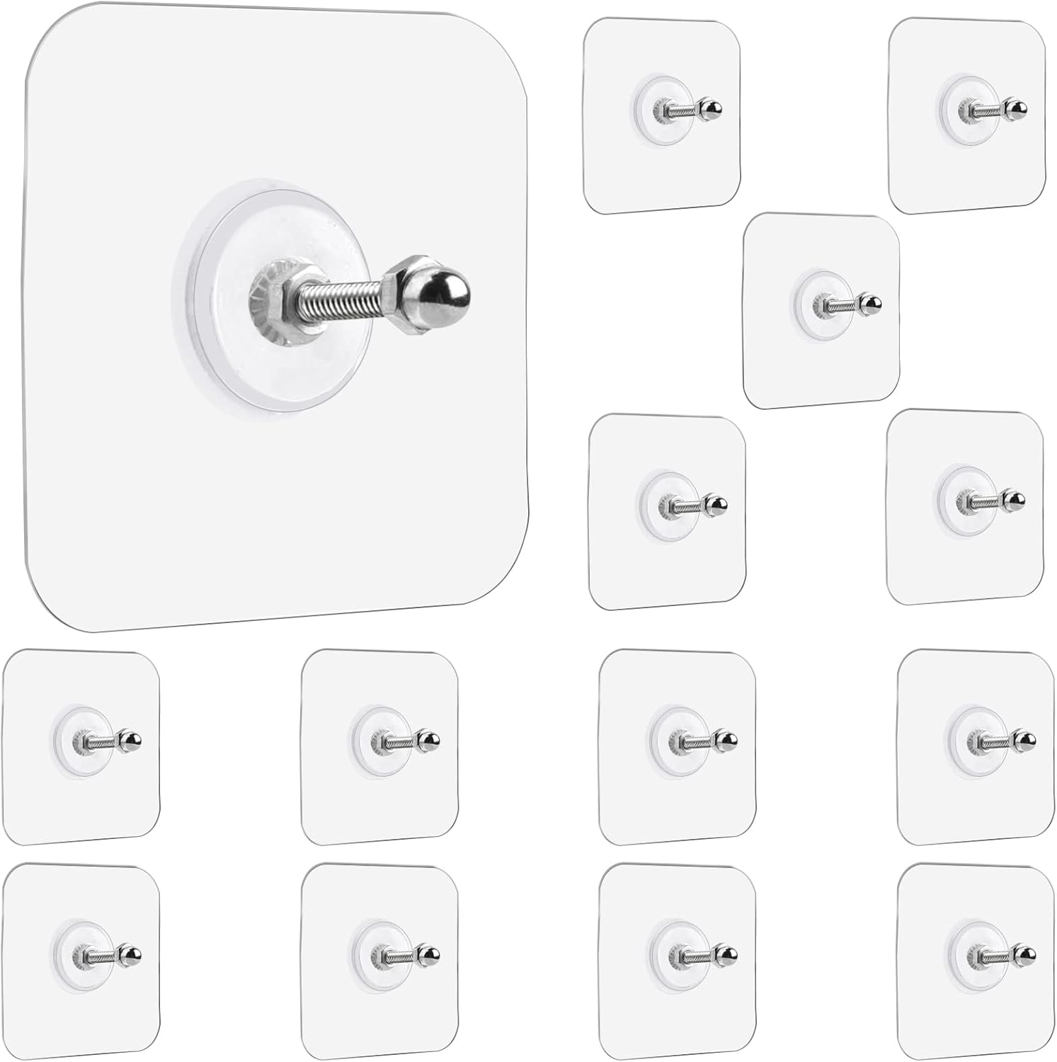 Muuruu Wall Hangers Without Nails 14-Pack Heavy Duty Adhesive Hooks