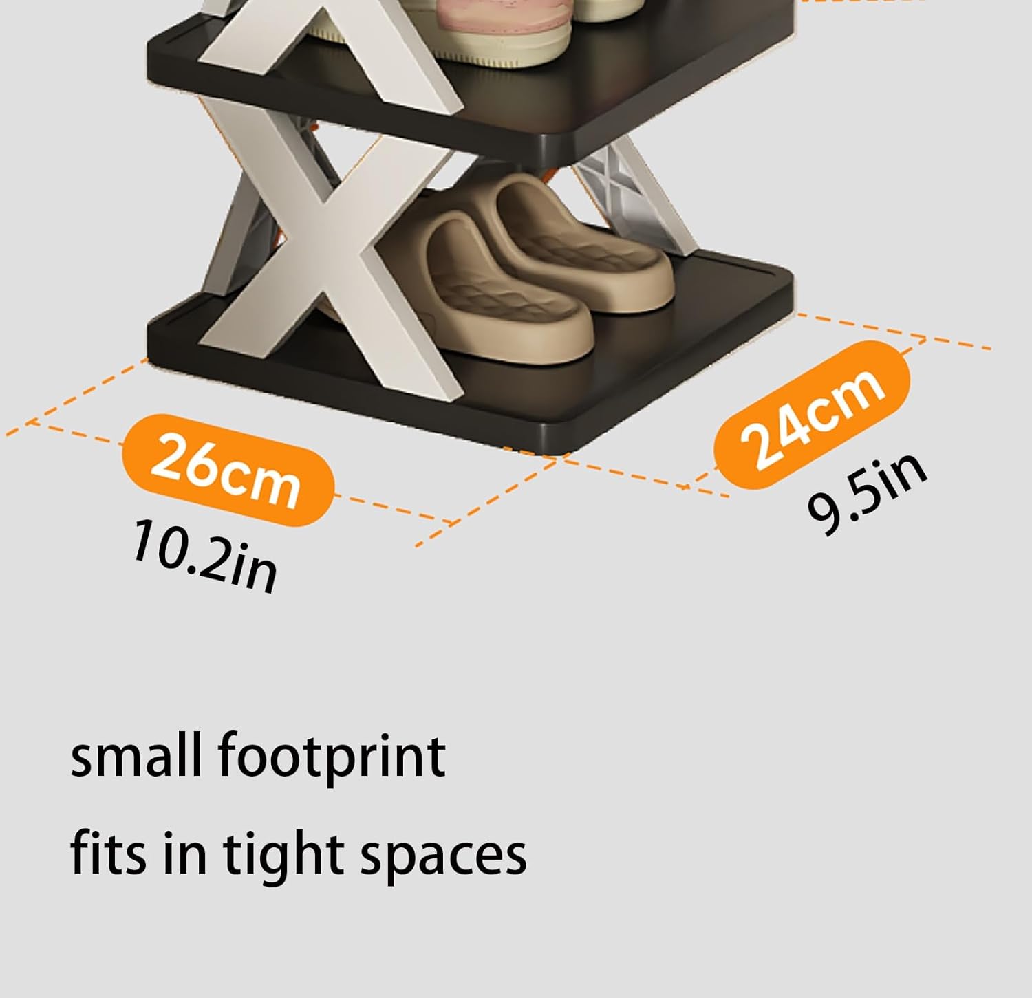 Pink 5-Tier Stackable Shoe Rack Organizer