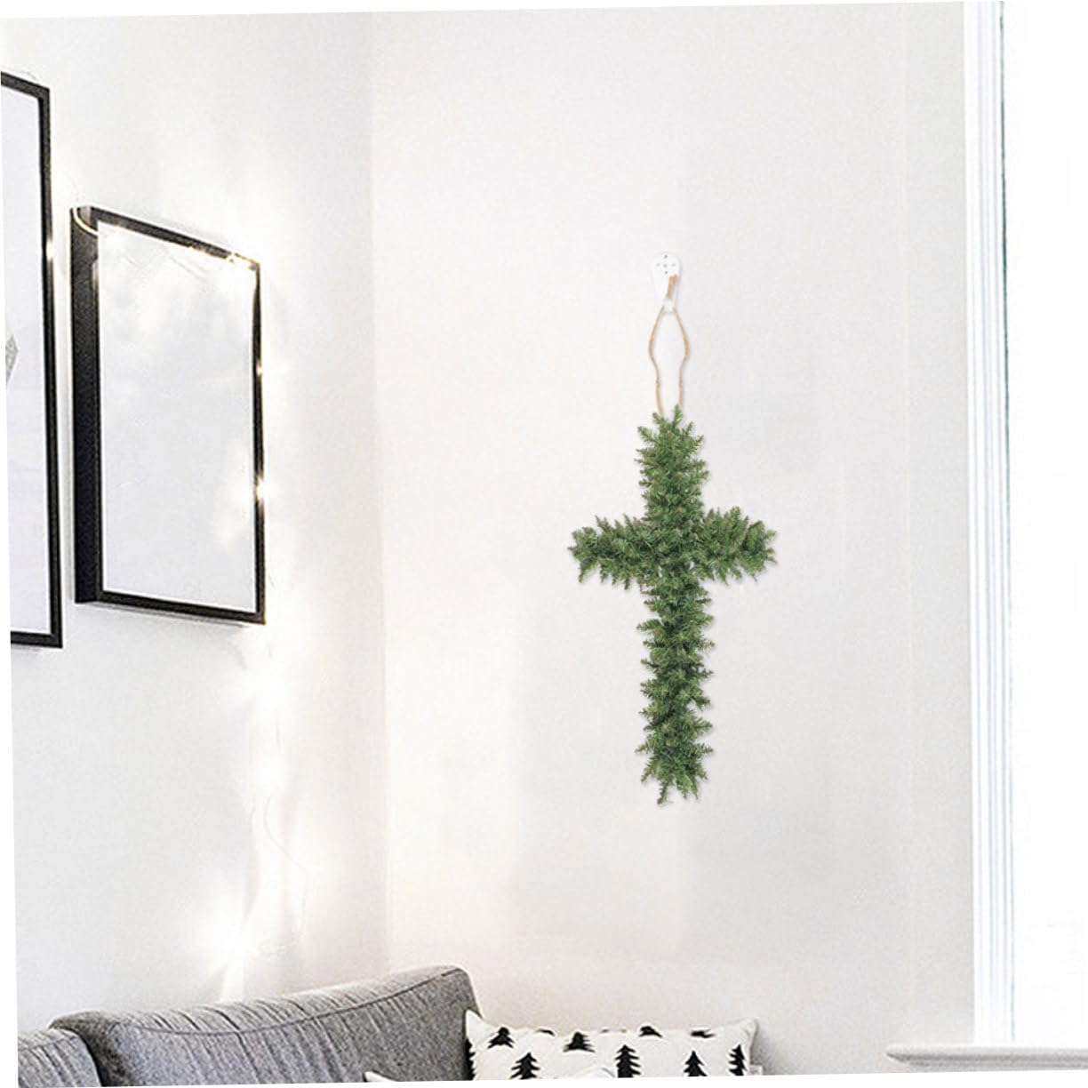 VINTORKY Wreath Frame Garland for Easter Christmas Decor