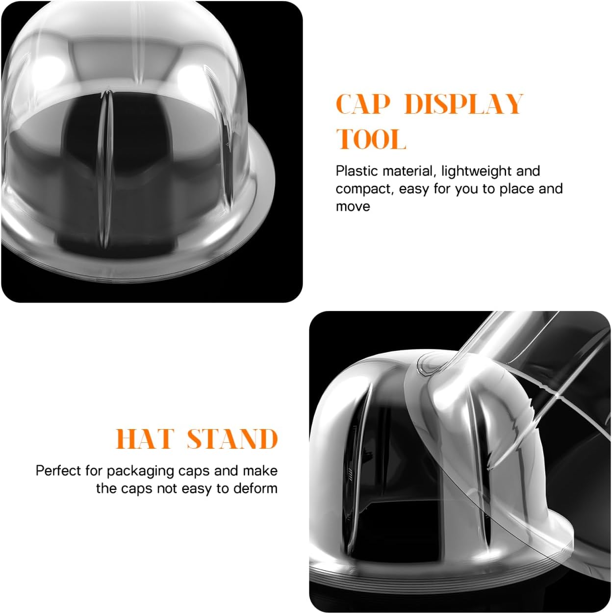 GALPADA 8pcs Hat Stand Display Rack for Hats Wigs Helmets and Caps