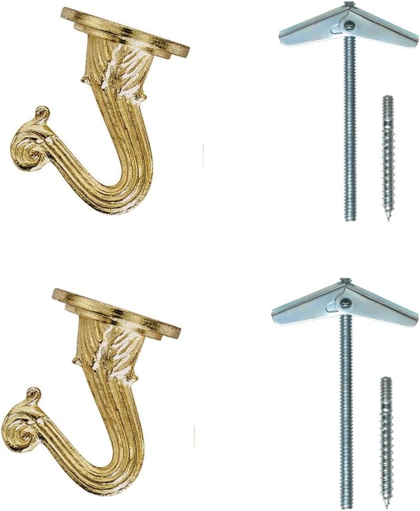 Rocky Mountain Goods 1 12 Heavy Duty Swag Hook 2 Pack Brass