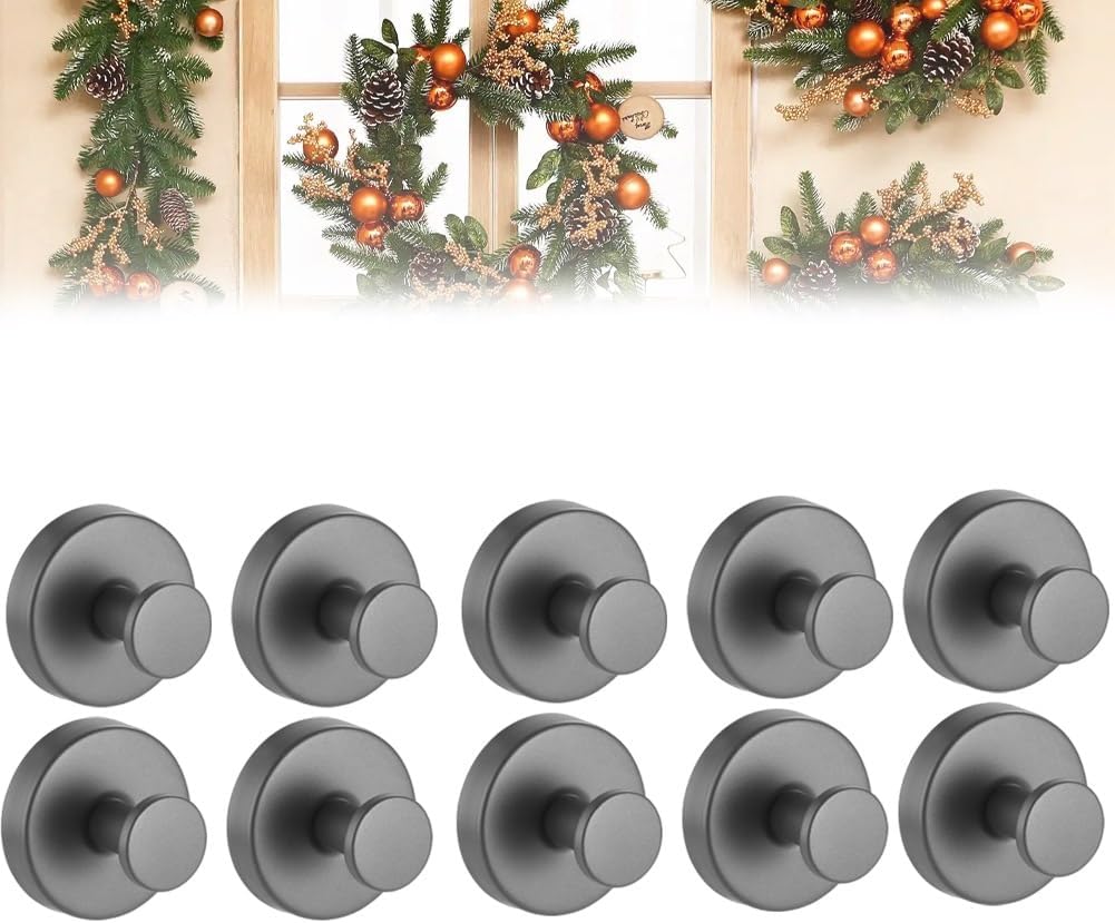 Heavy Duty Suction Cup Hooks for Wreaths 10PCS