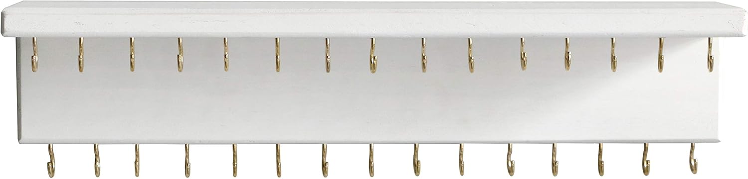 Sany Dayo Home Jewelry Organizer with 30 Hooks and Cosmetics Shelf