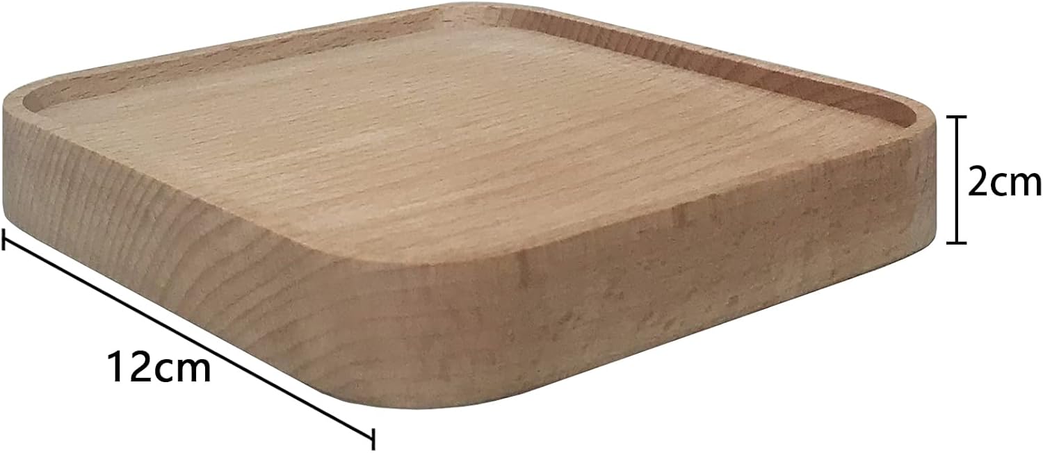 Wooden Floating Shelf Set of 2 Square Design