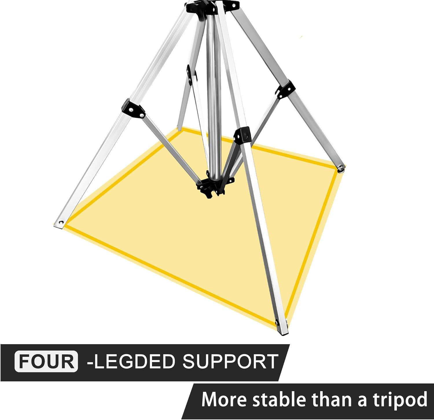 4-arm Telescopic Aluminum Drying Rack with 28 Ropes and Windproof Rotating Design