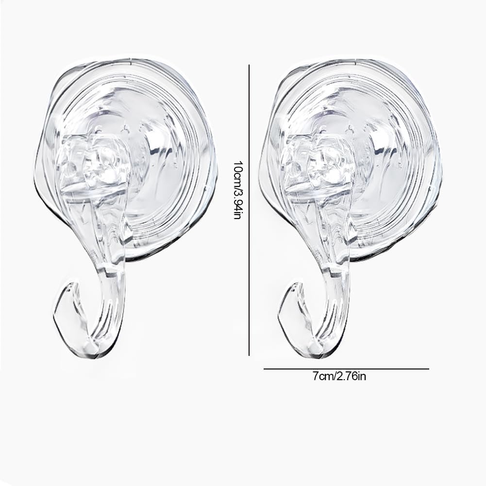 2PCS Suction Cup Hanger Heavy Duty 2kg Capacity Wreath Holder