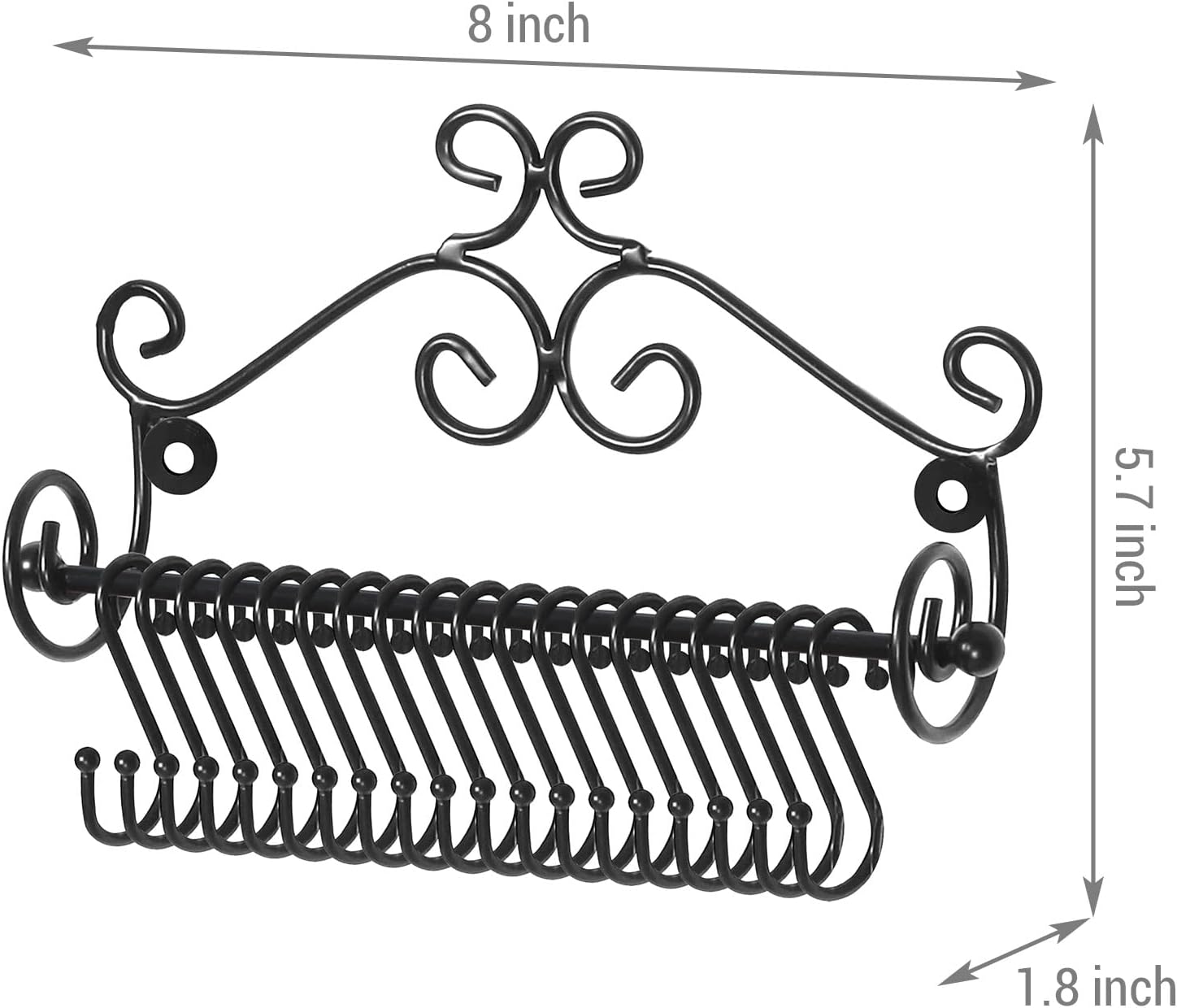MyGift Set of 2 Wall Mounted Jewelry Organizers