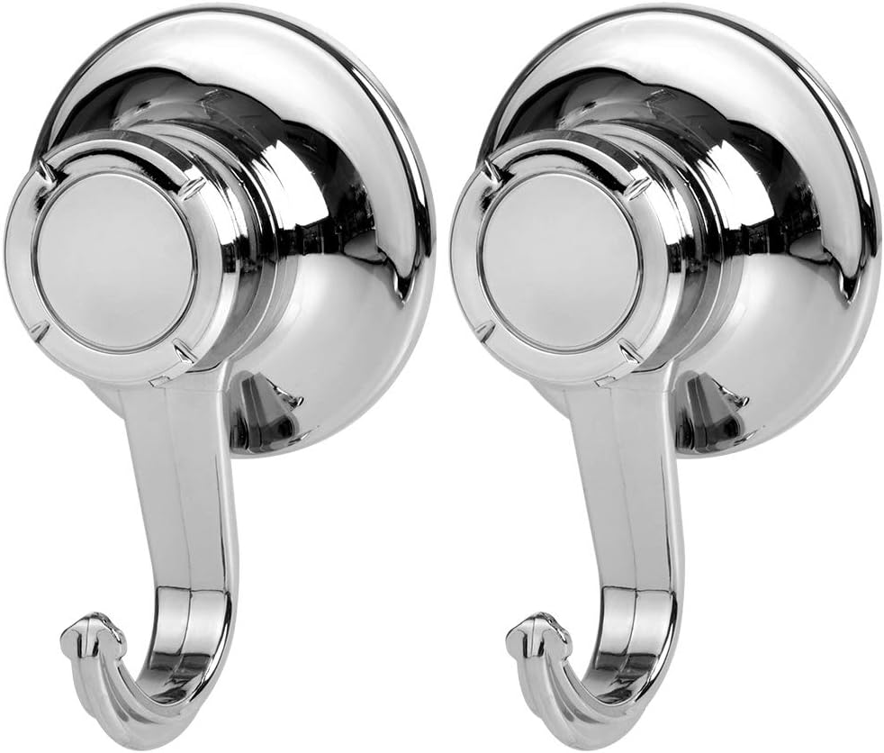 Bath Beyond Suction Cup Hooks 2Pack - Heavy Duty Vacuum Hooks for Kitchen and Bathroom