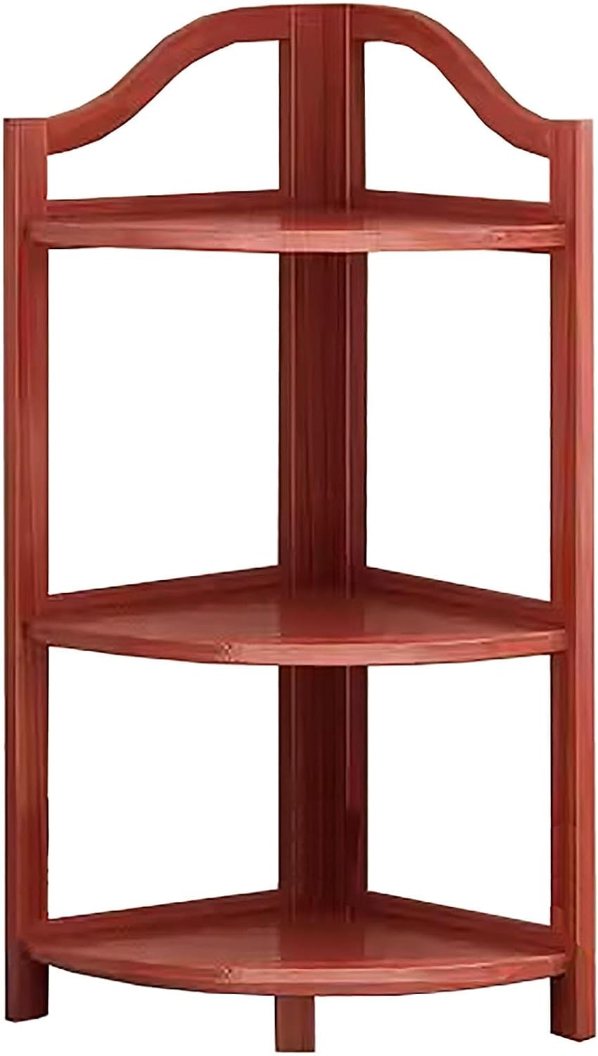 WHYATT Red Corner Storage Shelf Unit