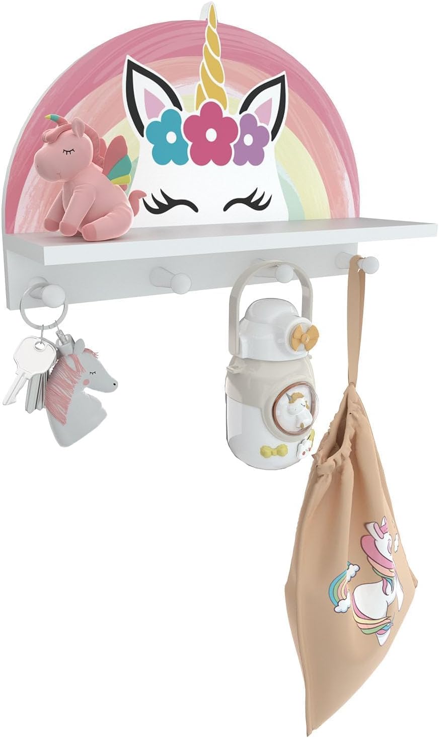 Garybank Unicorn Wall Shelf Decor for Girls Room