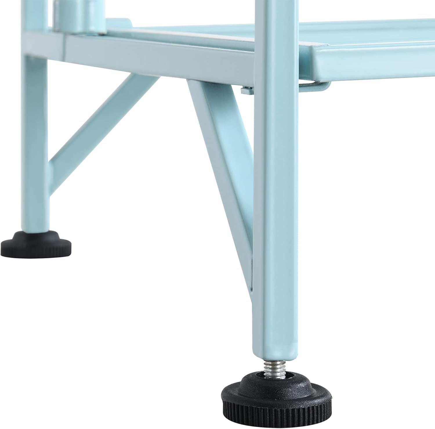 Convenience Concepts Xtra Storage Shelves - 3-Tier Folding Metal Shelves for Modern Home Use