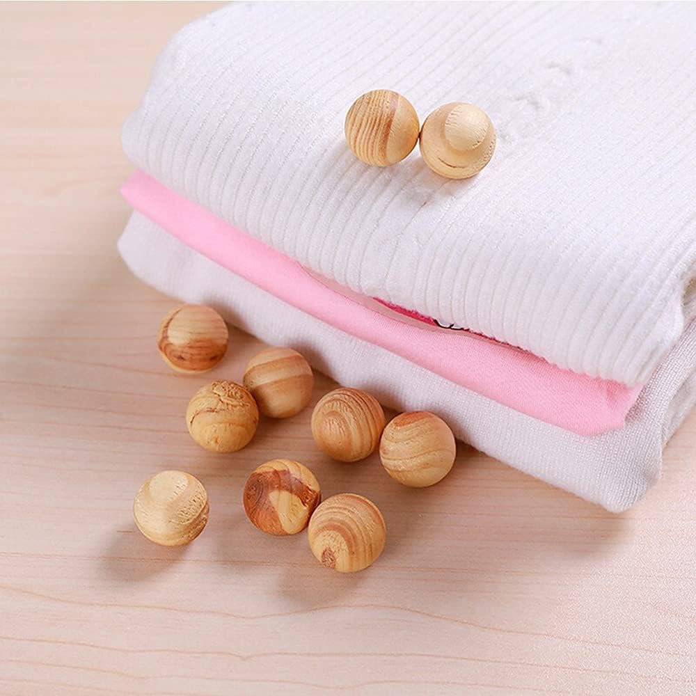 30pcs Cedar Blocks for Clothes Storage with Satin Bag