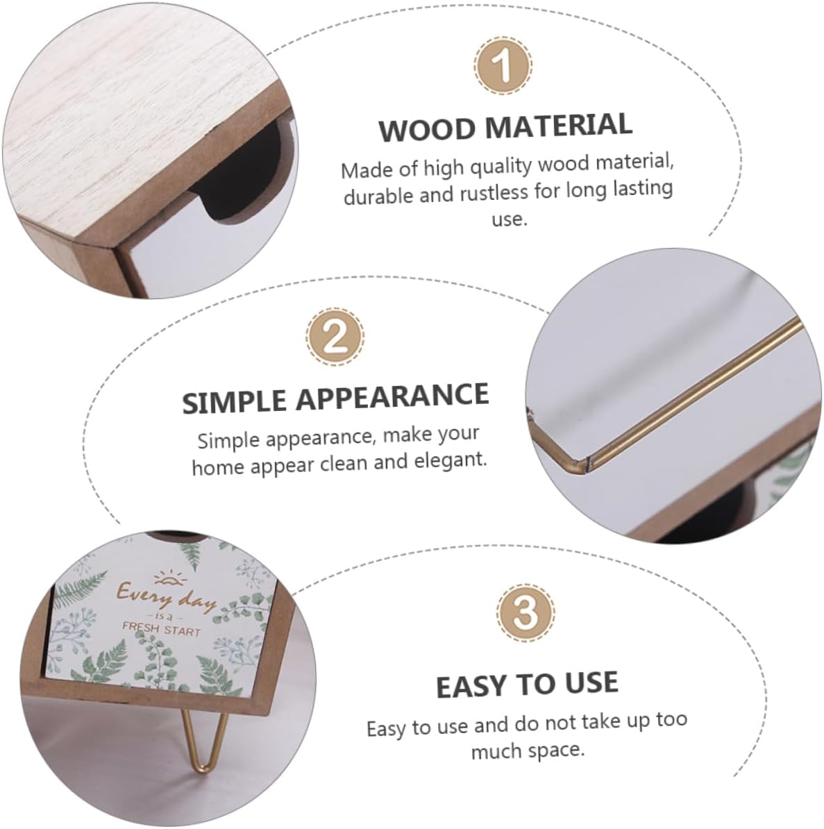 Didiseaon Creative Storage Box for Jewelry Cosmetics and Phones Space Saver