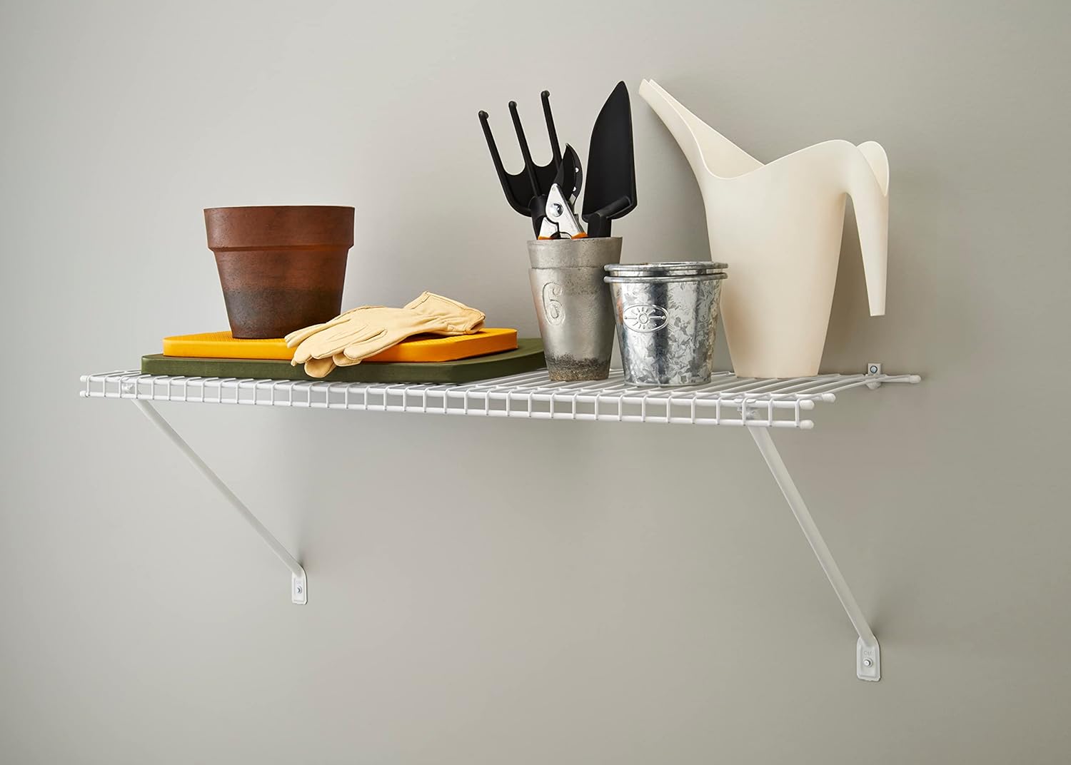 ClosetMaid Wire Shelf Kit 3 Ft Wide White Vinyl