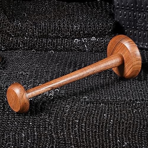 Mythrojan Wooden Helmet Stand - 145 Inch Round Pedestal Display