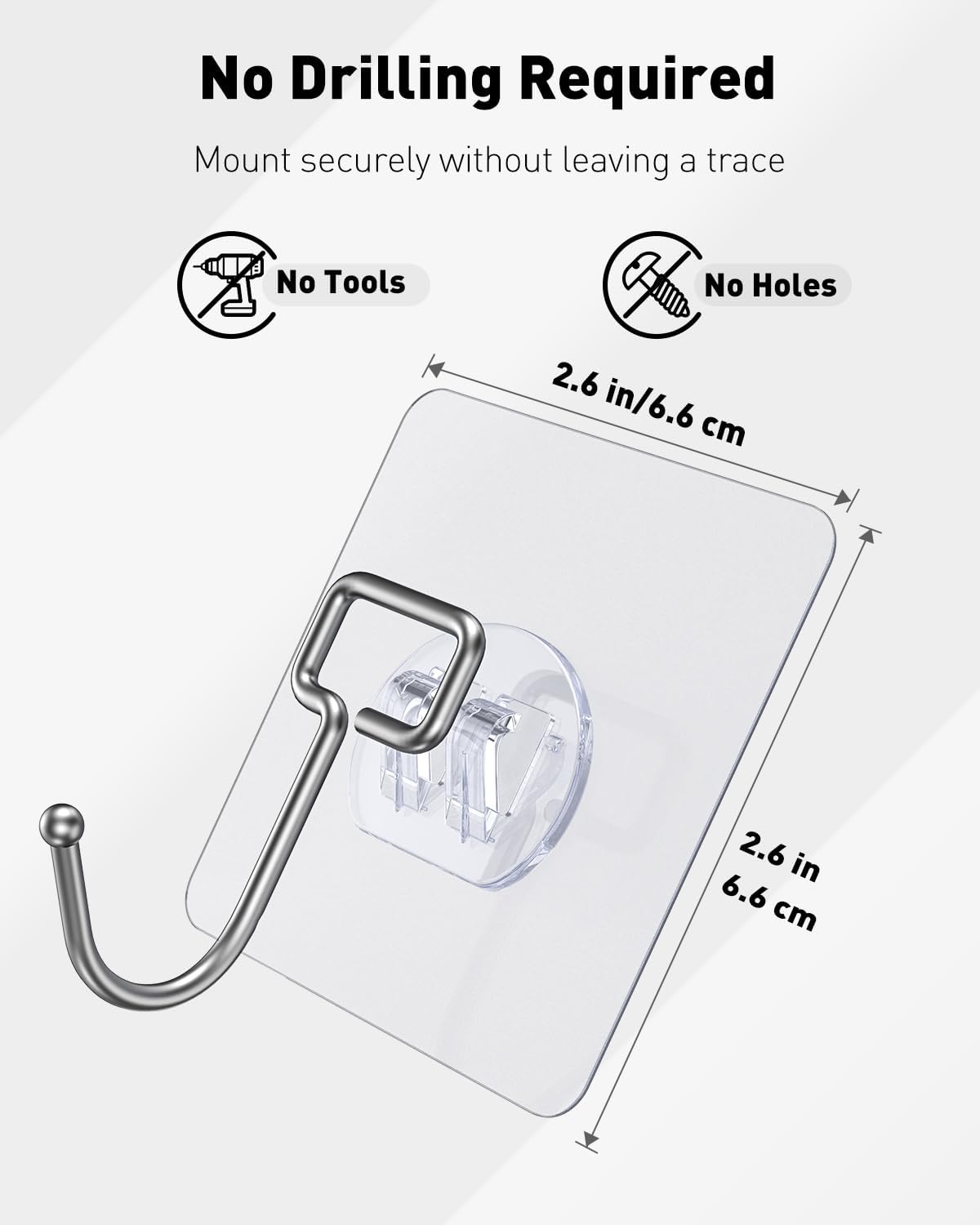 Uniclife 10 Pcs Heavy Duty Wall Hooks