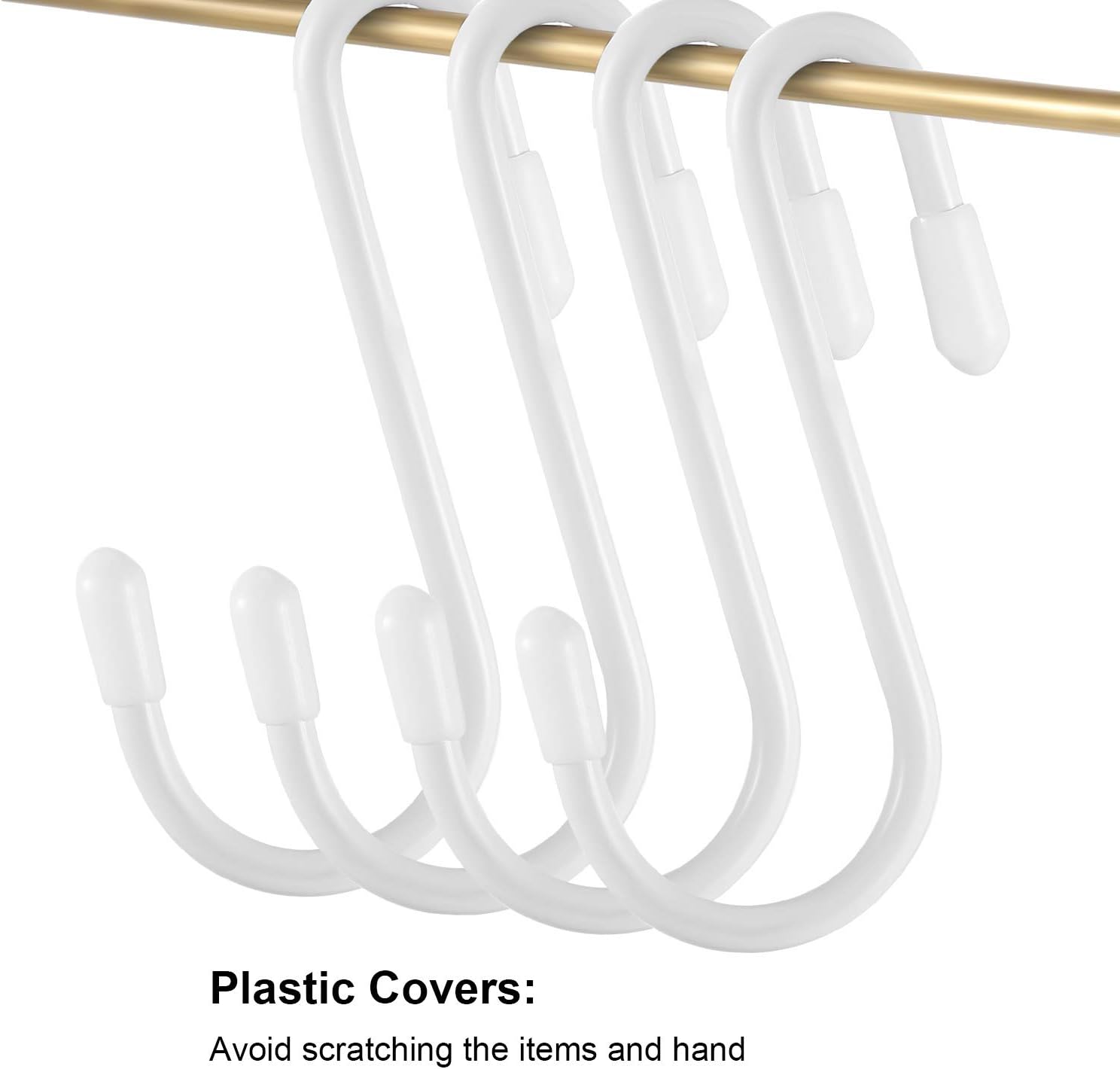 Hotop 36pcs Heavy Duty S Hooks White 24 Inch