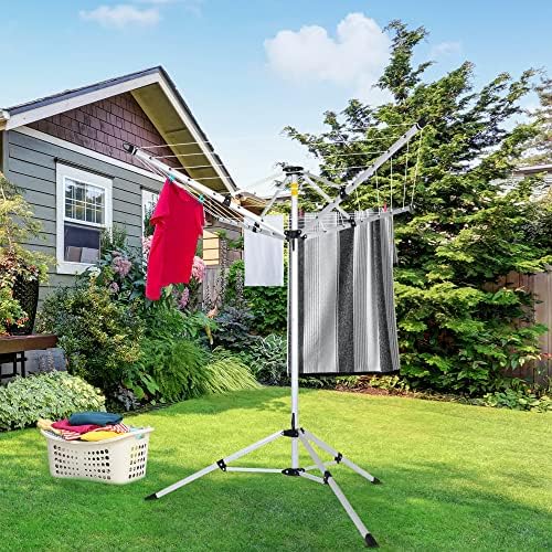 JS HANGER 4-arm Aluminum Clothesline Drying Rack