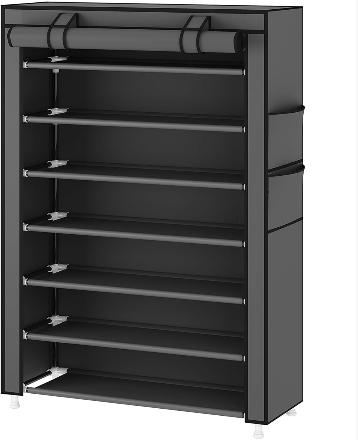 Laiensia 7-Tier Vertical Shoe Rack Organizer Grey