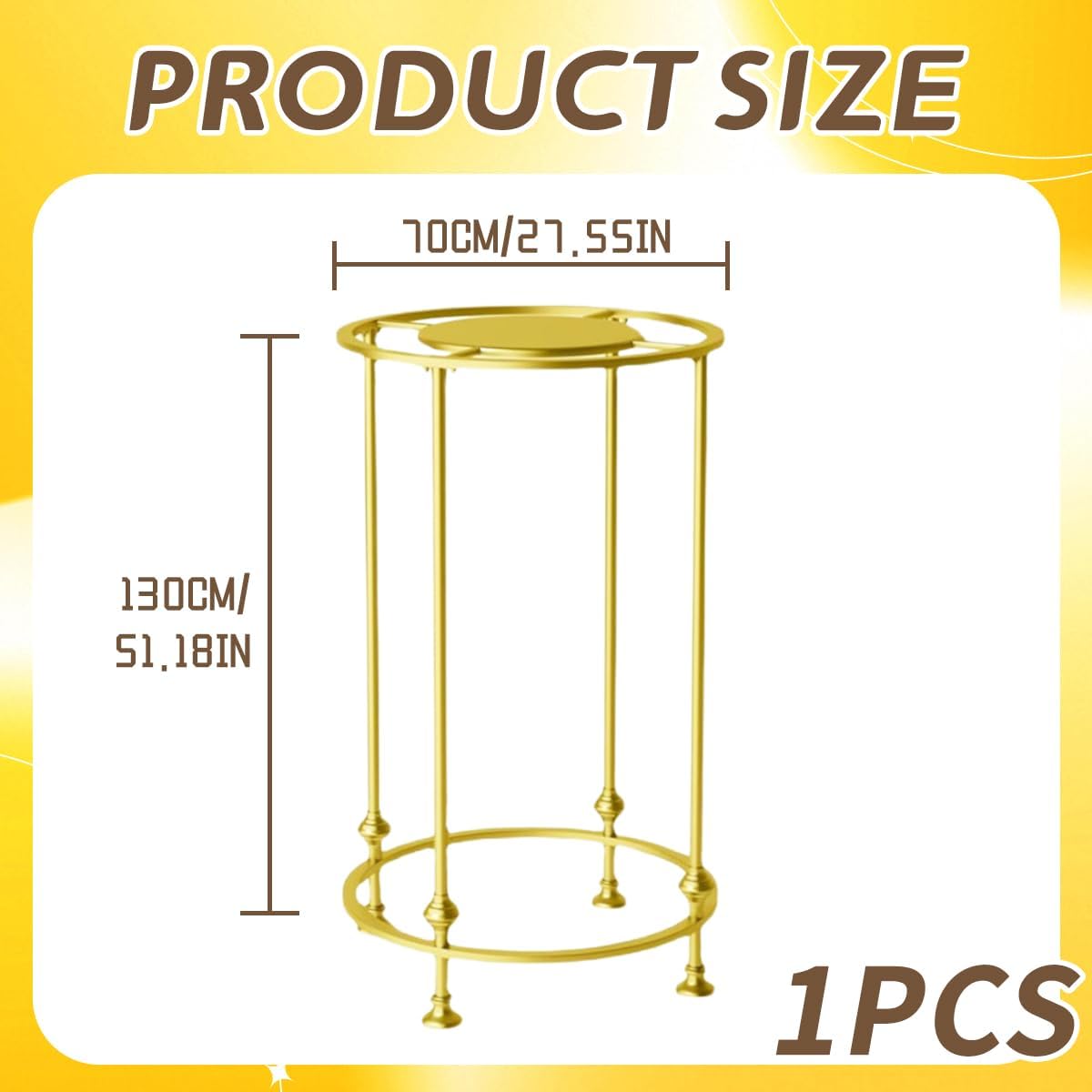 Round Retail Clothing Rack with Double Storage