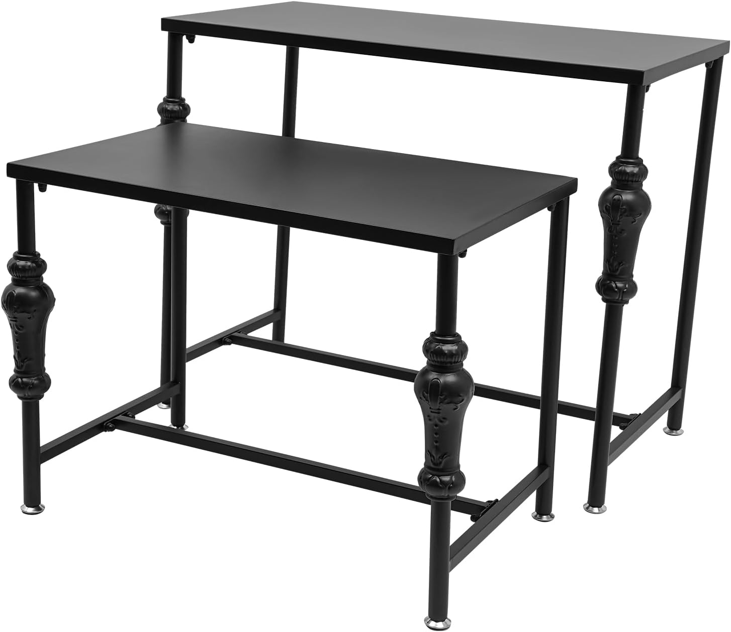 2 Pcs Free Standing Display Tables for Retail Stores