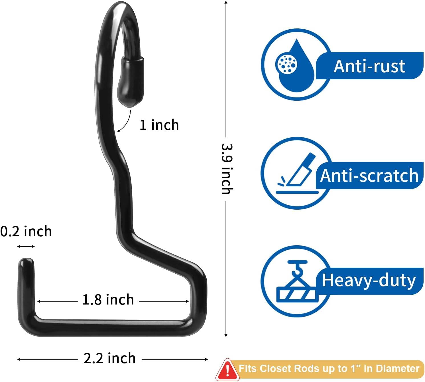 Dapute 8 Pack Twist Design Bag Hanger for Closet