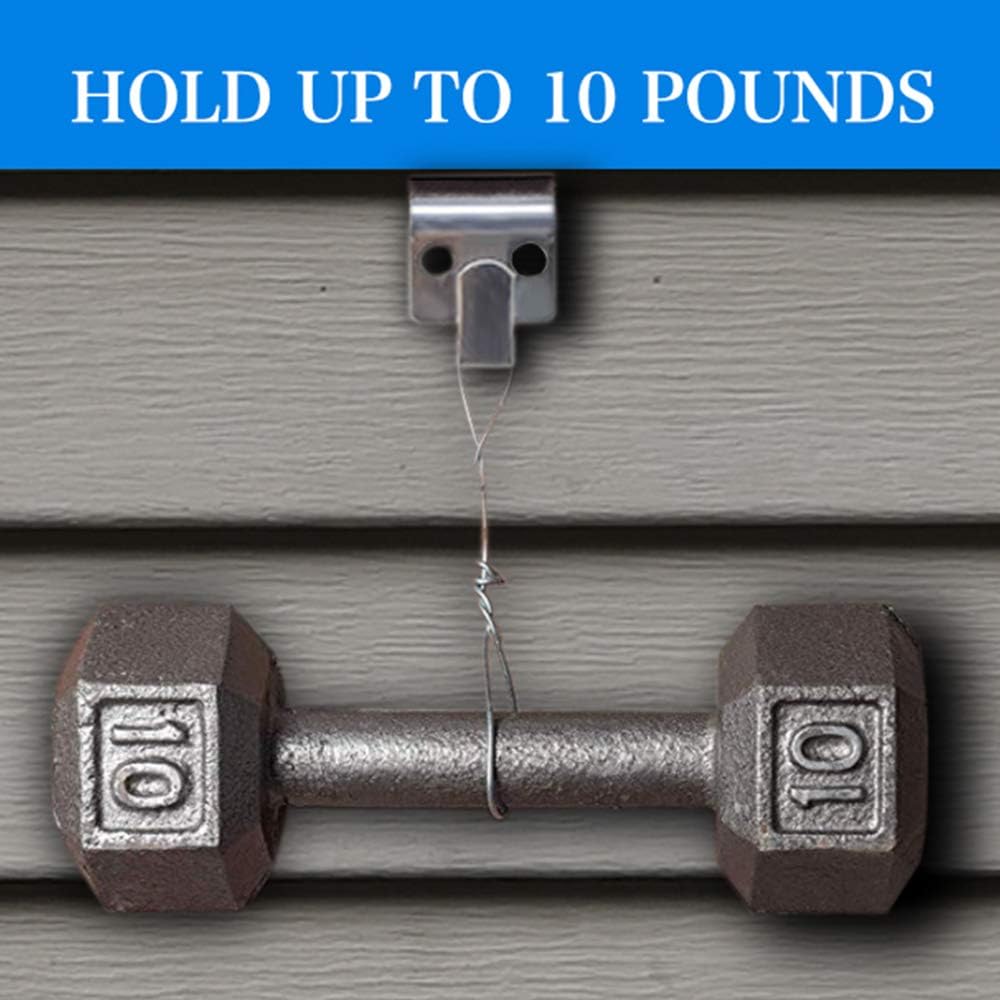 Vinyl Siding Hooks 10 Pack No Drilling 30lbs Capacity