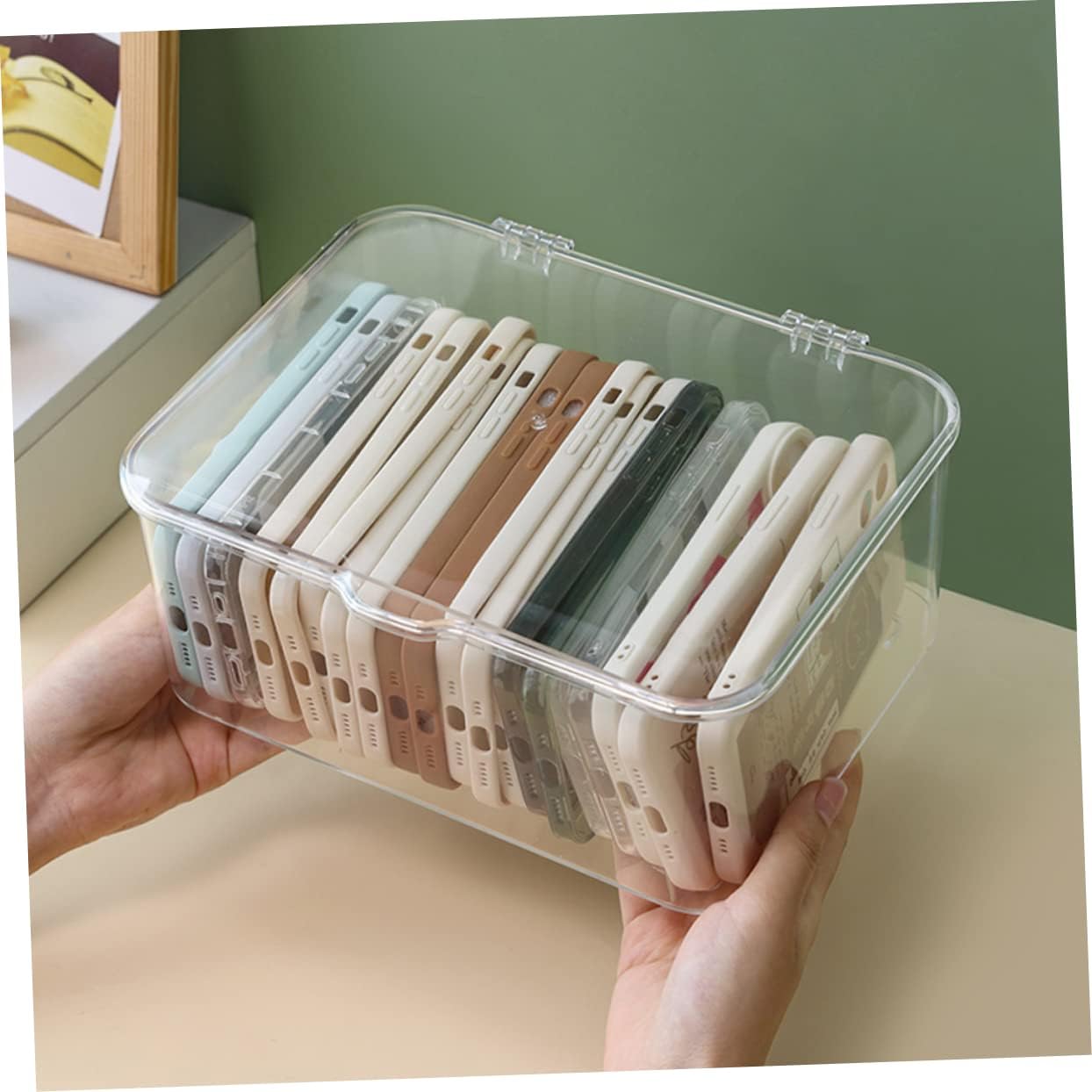 VICASKY Small Box Storage Organizer for Office and Home Use