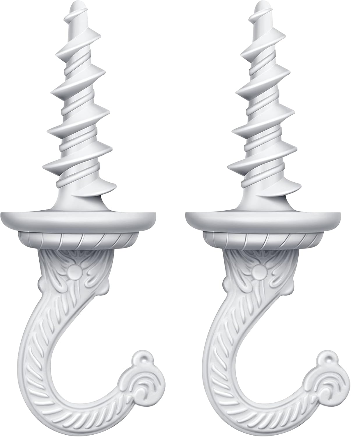 Ripeng Heavy Duty Swag Hooks for Hanging Plants Chandelier White 2 Pieces