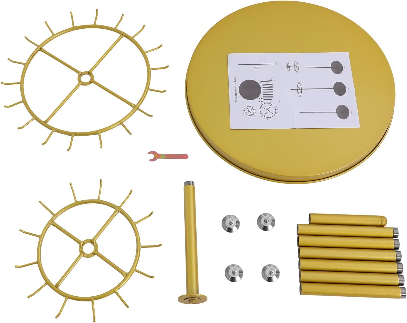 661in Gold Belt Display Tie Scarf Rack