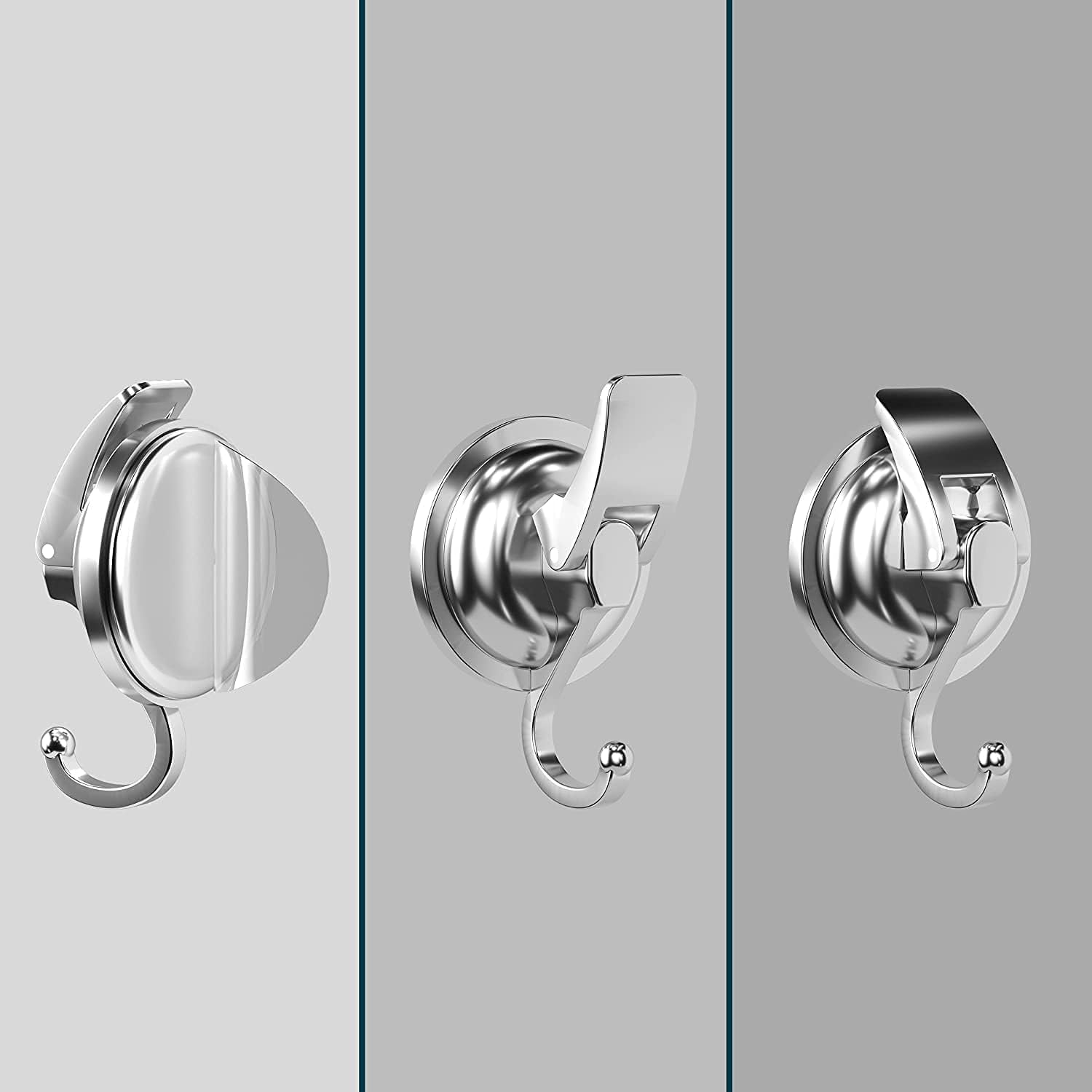 Heavy Duty Vacuum Suction Cup Hooks 4 Pack