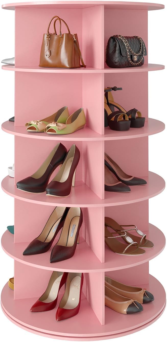 SpaceAid 5 Tier Rotating Shoe Rack Tower