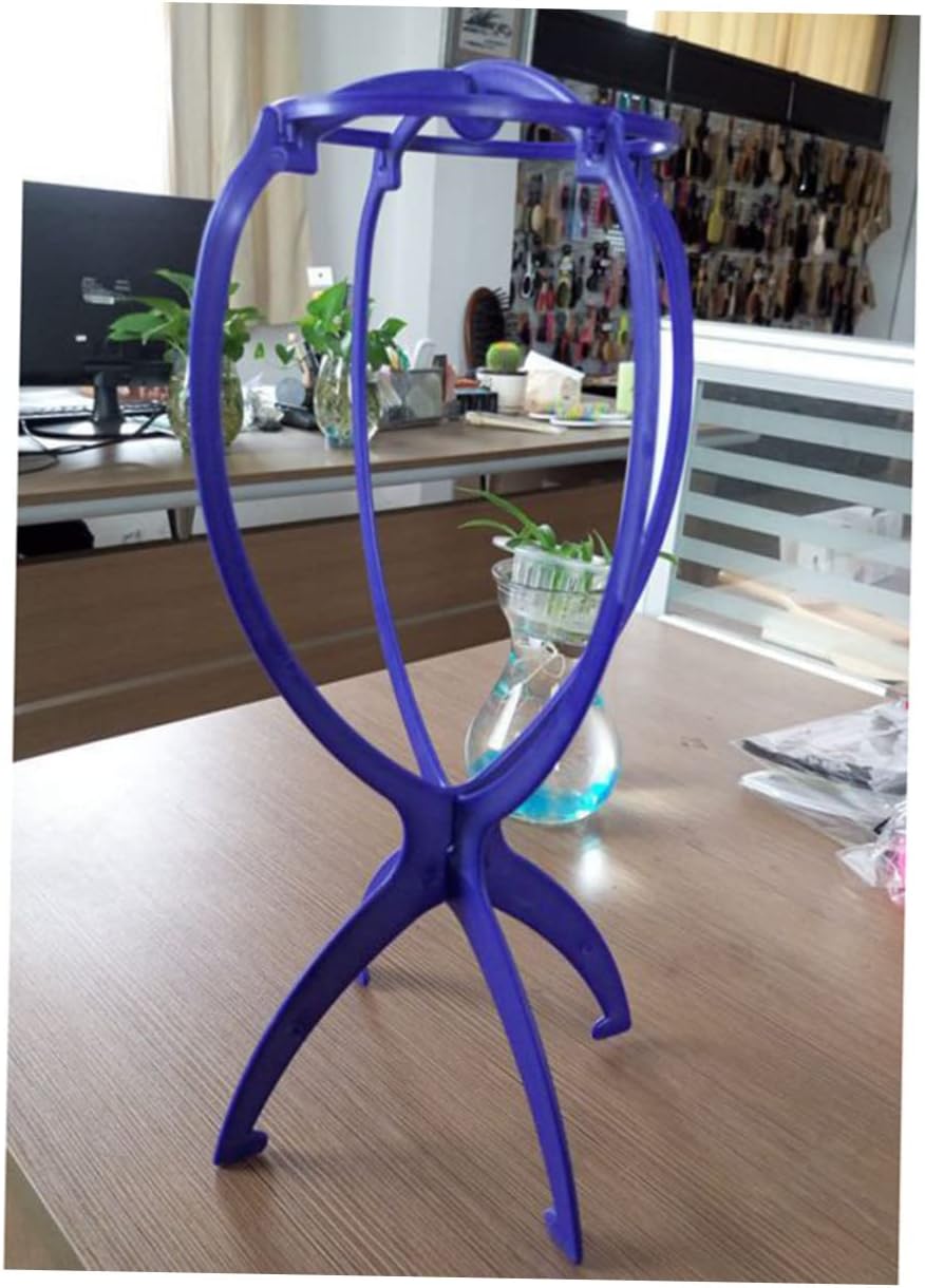 6pcs Durable Wig Stand Holder for Wigs and Hats Collapsible Hair Display Support