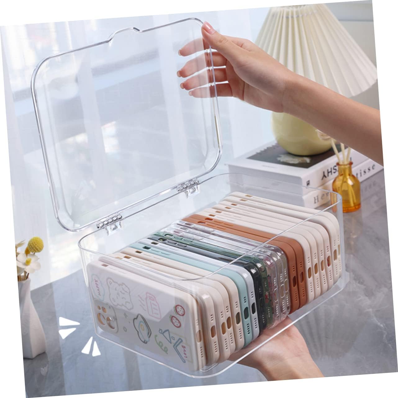 VICASKY Small Box Storage Organizer for Office and Home Use