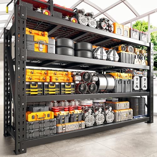 Bepatio 9400LBS Heavy Duty 4 Tier Shelving Unit Black