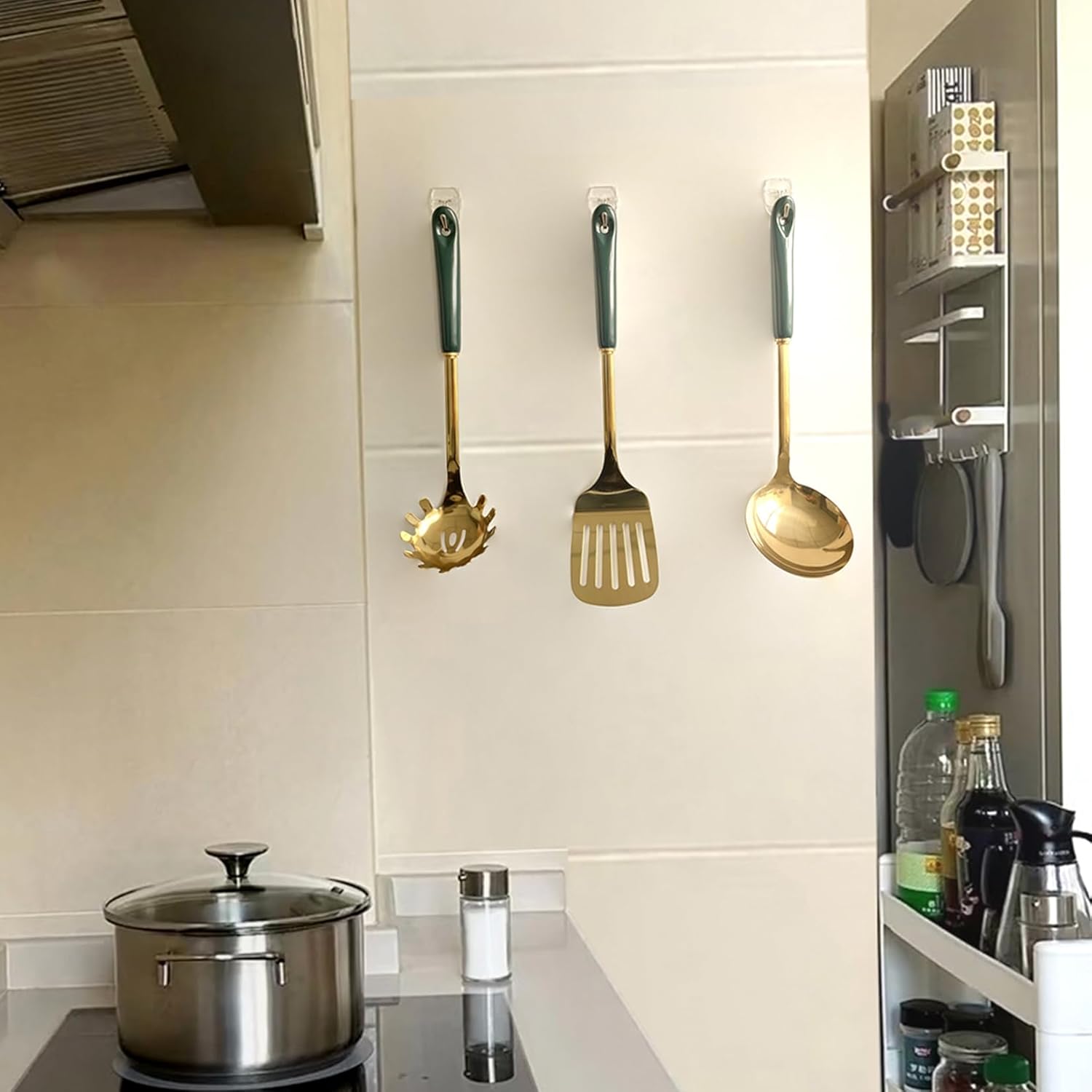 15 Clear Wall Hooks with 20 Strips No Damage No Tools