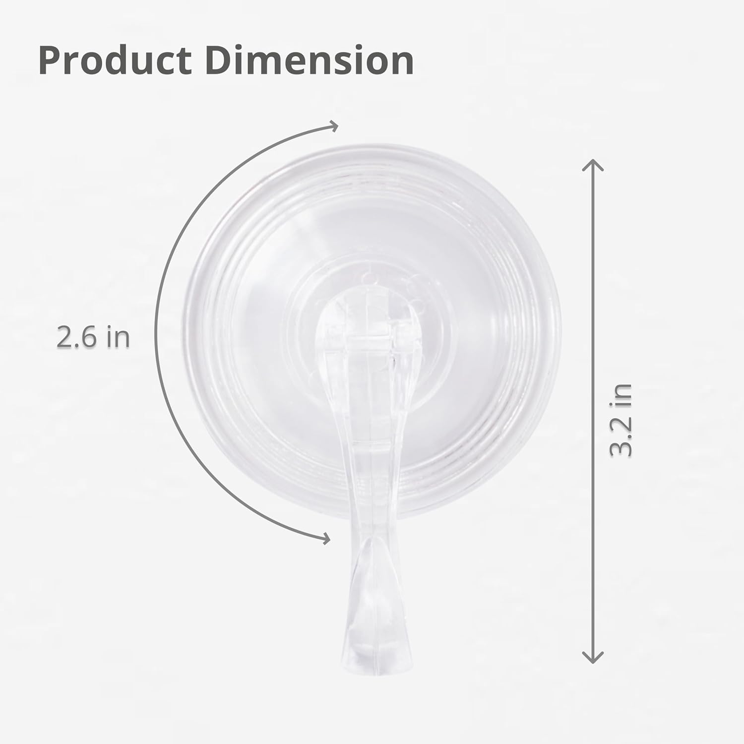 Wildlife Friend Suction Cup Hooks Set of 6 Transparent