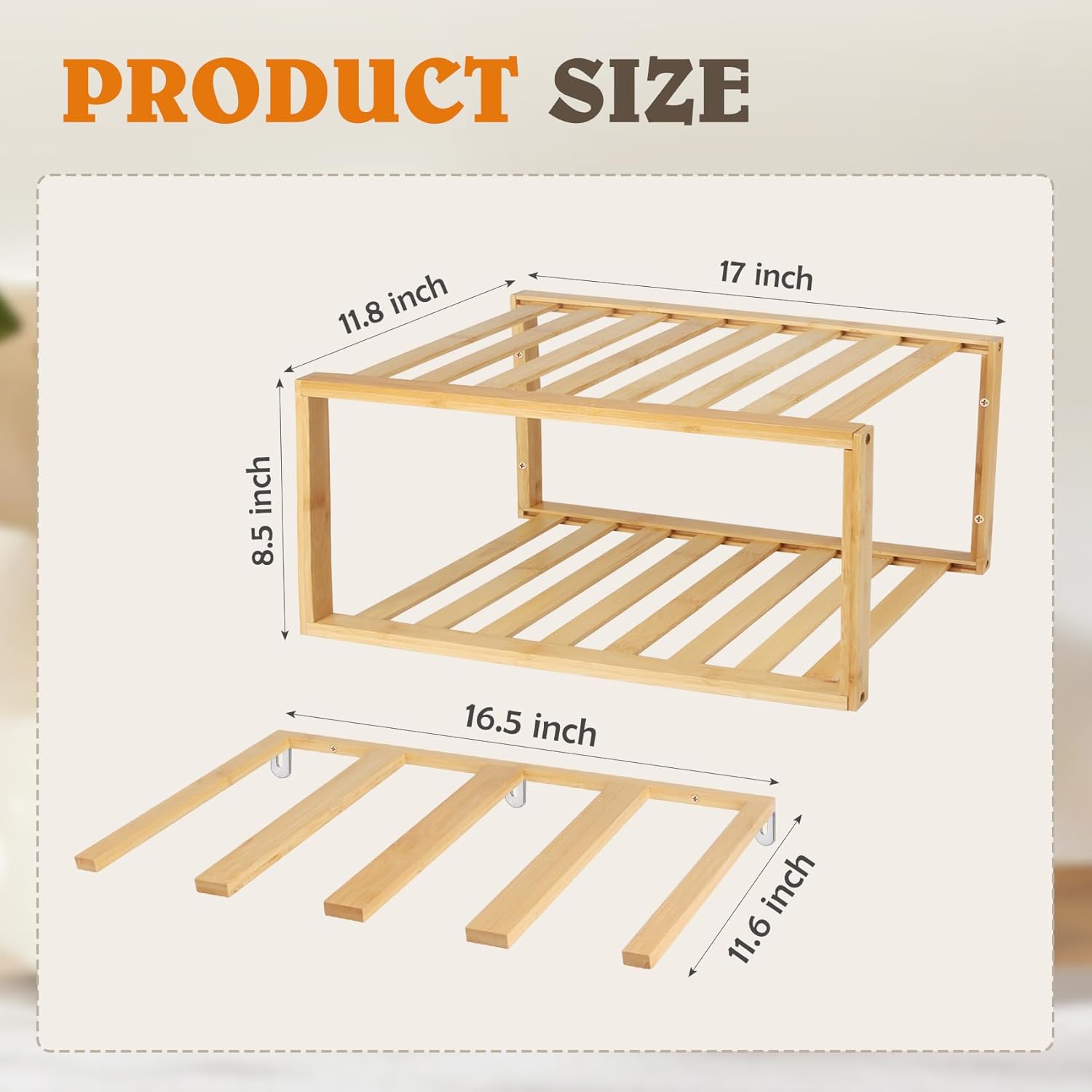 JAYOBGO 3-Tier Floating Boot Holder Wall Mounted Shoe Rack