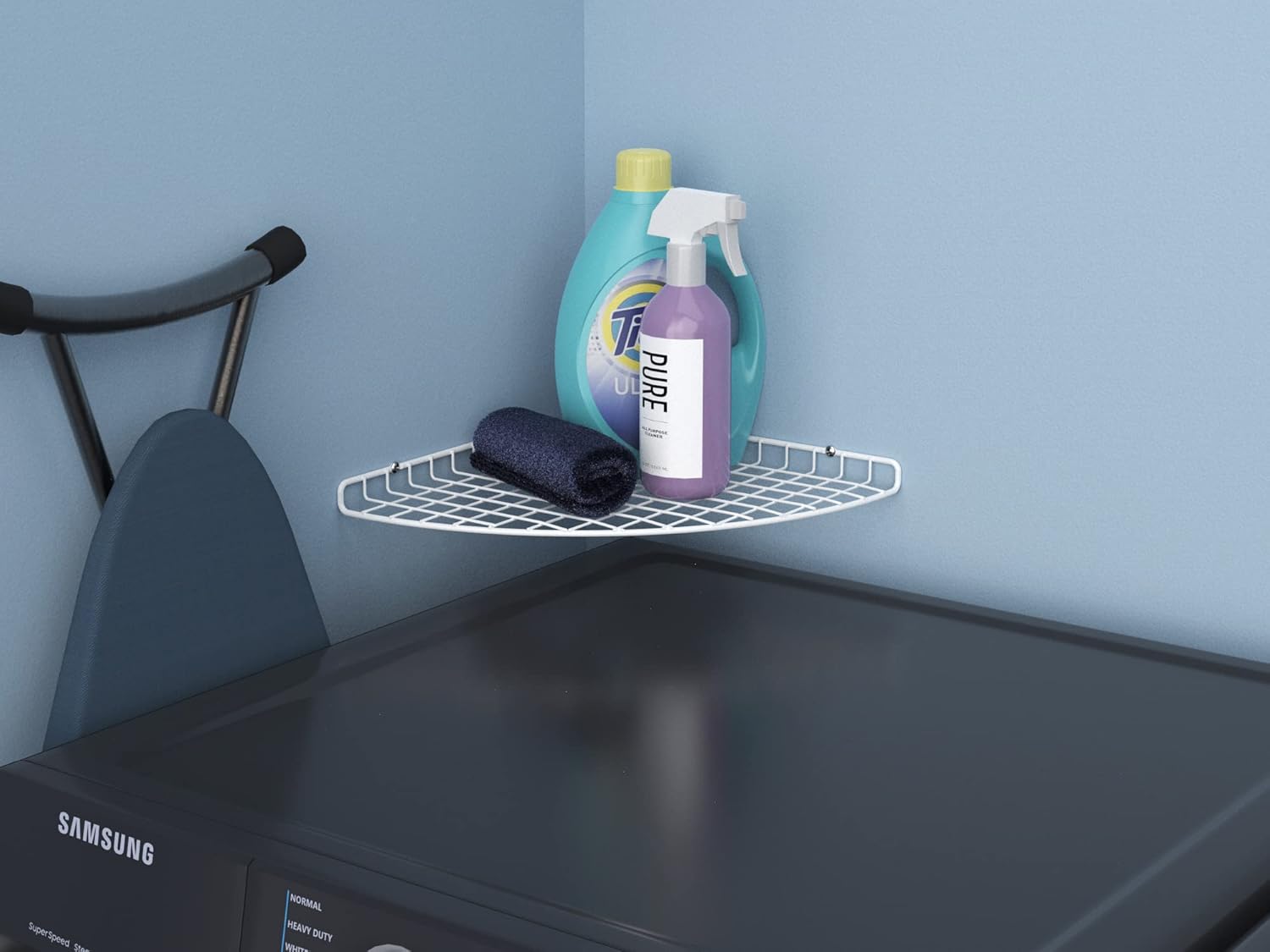 ClosetMaid Corner Shelf Organizer White 12x12 Inches