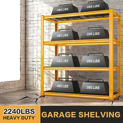 REIBII 4 Tier Heavy Duty Metal Shelving 40 W