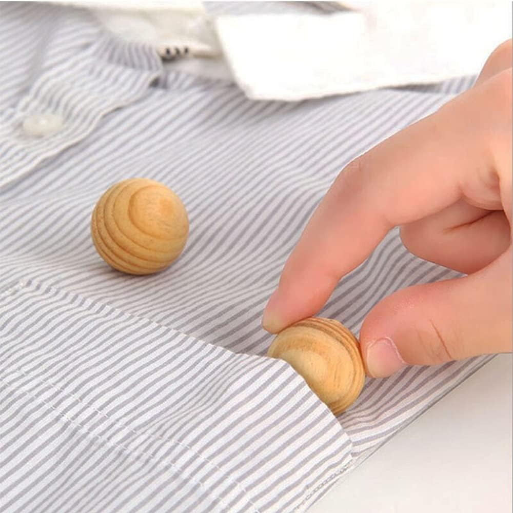 30pcs Cedar Blocks for Clothes Storage with Satin Bag