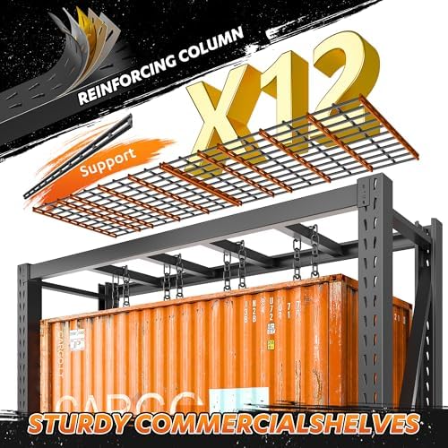 Bepatio 8000LBS Heavy Duty 4 Tier Garage Shelving